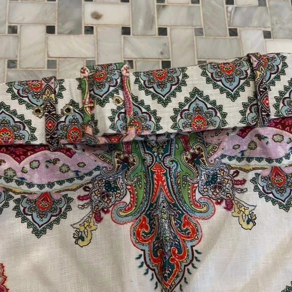 Zimmermann Paisley belted Shorts